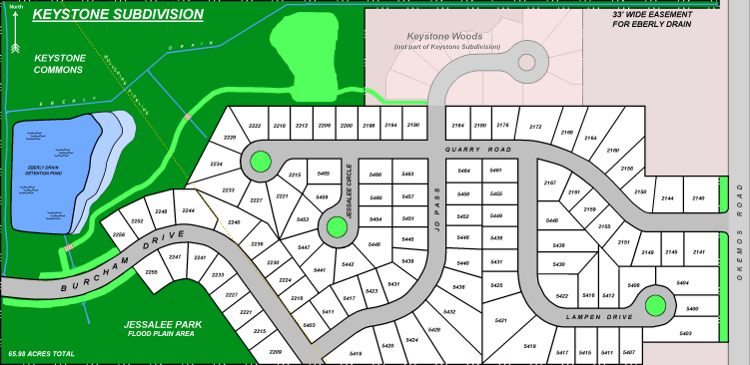 Map of the Keystone Subdivision